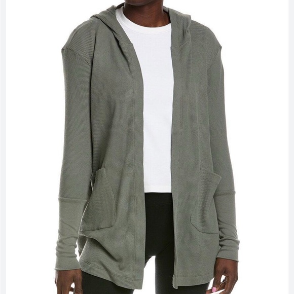 Splendid Olive Green Hooded Cardigan‎ - Picture 1 of 5